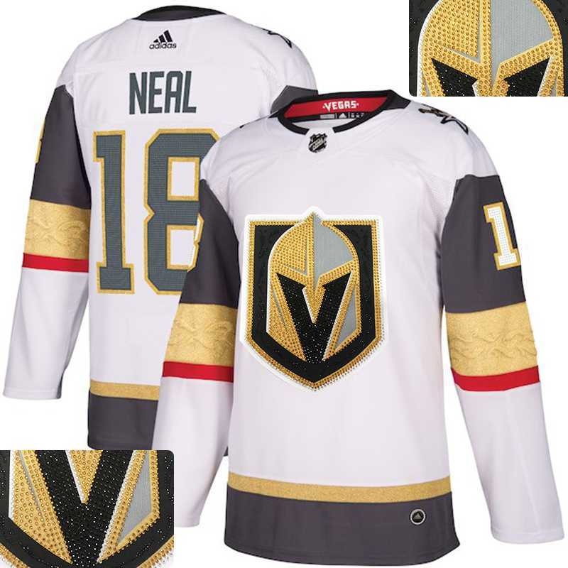 Vegas Golden Knights #18 James Neal White With Special Glittery Logo Adidas Jersey,We sell and wholesale Vegas Golden Knights #18 James Neal White With Special Glittery Logo Adidas Jersey on line form chian!